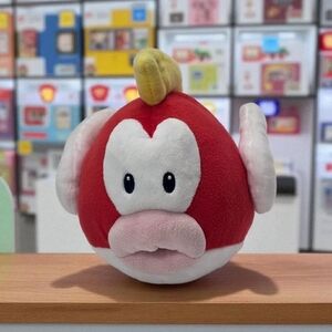 Super Mario All Star Cheep Cheep Fish Plush 5-6" Toy